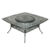 64" Square Table + 35.4" Lazy Susan