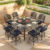 Lucky Stools W/Navy Blue Cushion