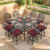 Elizabeth Stools W/Red Cushion