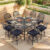 Elizabeth Stools W/Navy Blue Cushion