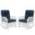 White & Navy Blue