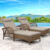 Light Brown Wicker/Beige Cuhsion