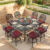 Elizabeth Stools W/Red Cushion