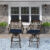 Elizabeth Stools W/Navy Blue Cushion