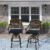 Lucky Stools W/Navy Blue Cushion