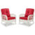 Cream White / Red