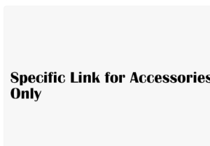 Specific Link for Required Parts Only, Accessories Parts to Complete the Installation